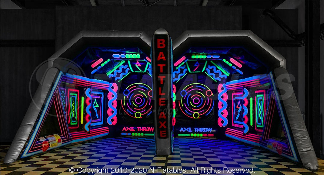 Battle Axe Blacklight Axe Throw (Double)