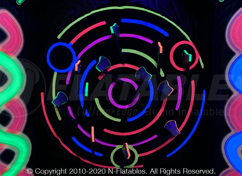 Battle Axe Blacklight Axe Throw (Double)