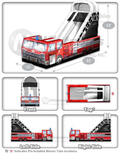 Big Red™ (22’) Fire Truck Slide