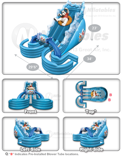 POLARPLUNGE™ Dual Water Slide