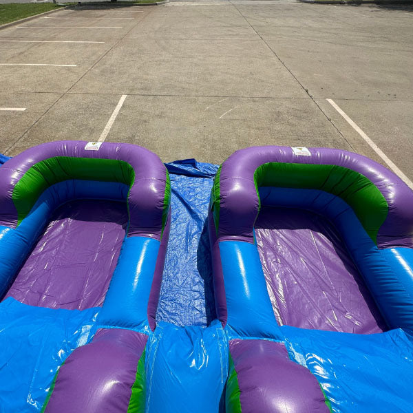 13'H Dual Lane Purple Water Slide