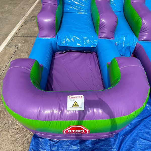 13'H Dual Lane Purple Water Slide