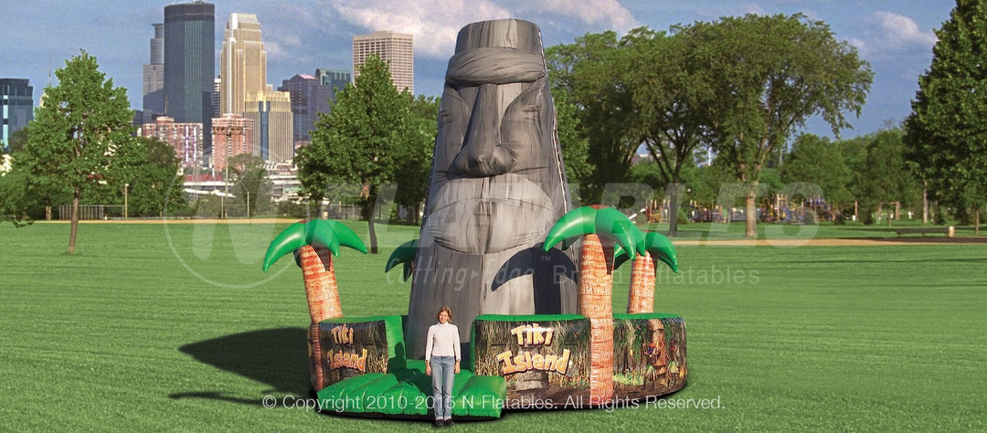 Tiki Island™ Inflatable Rock Climbing Wall
