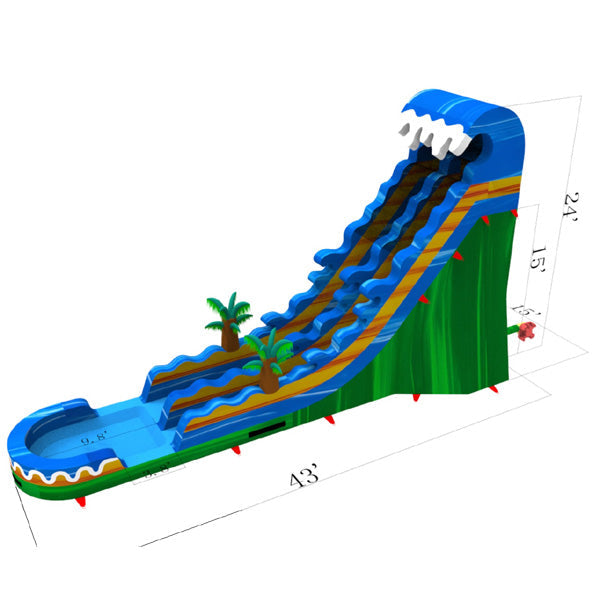 24'H Palm Tree Super Slide W n D