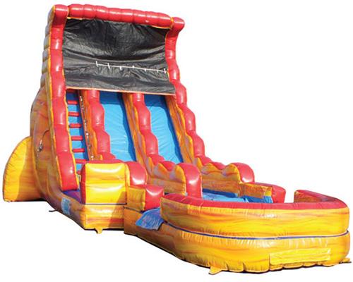 19'H 2-Lane Volcano Slide W n D