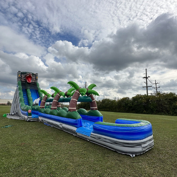 24'H Jurassic Slide with Slip n Splash
