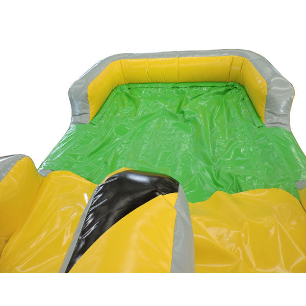 45'Lx17'H 2-Lane Construction Slide Piece With Removable Pool
