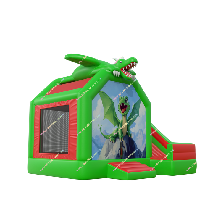 Dragon-Themed Inflatable Bouncy House Slide Combo - Large Bounce Castle Fun