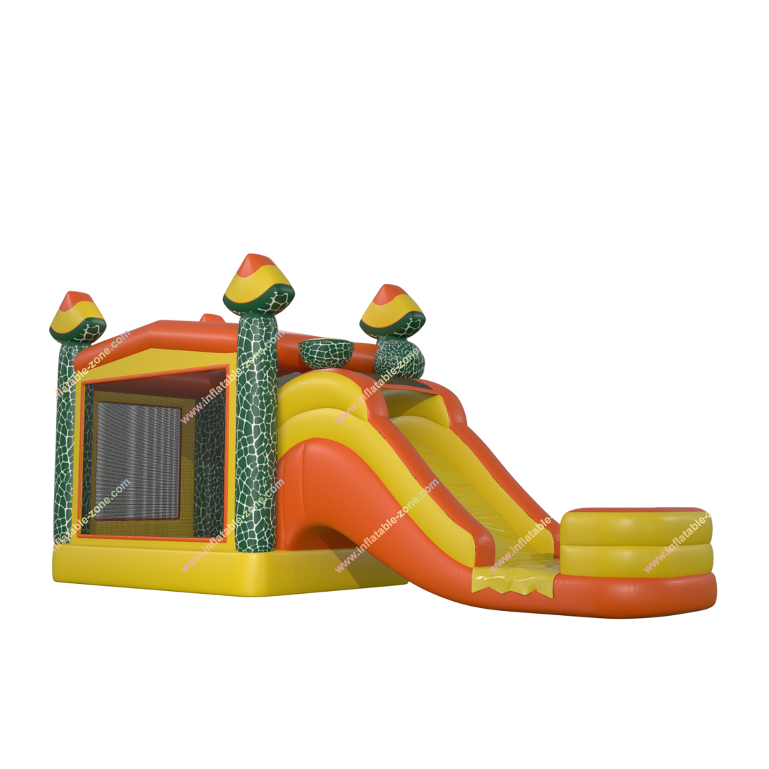 Cantaloupe Bounce House Water Slide Combo - Inflatable Fun Jumping Castle for Kids