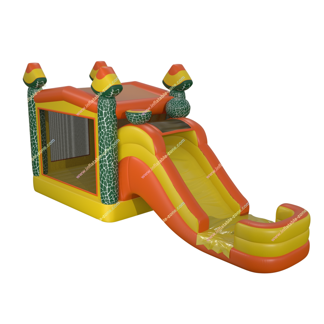 Cantaloupe Bounce House Water Slide Combo - Inflatable Fun Jumping Castle for Kids