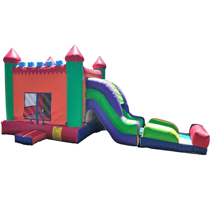 Rainbow Inflatable Bounce Castle - Commercial Jumpers for Kids