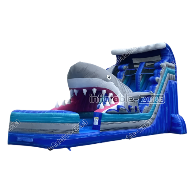 Giant Shark Inflatable Water Slide - Commercial Grade Party Slide