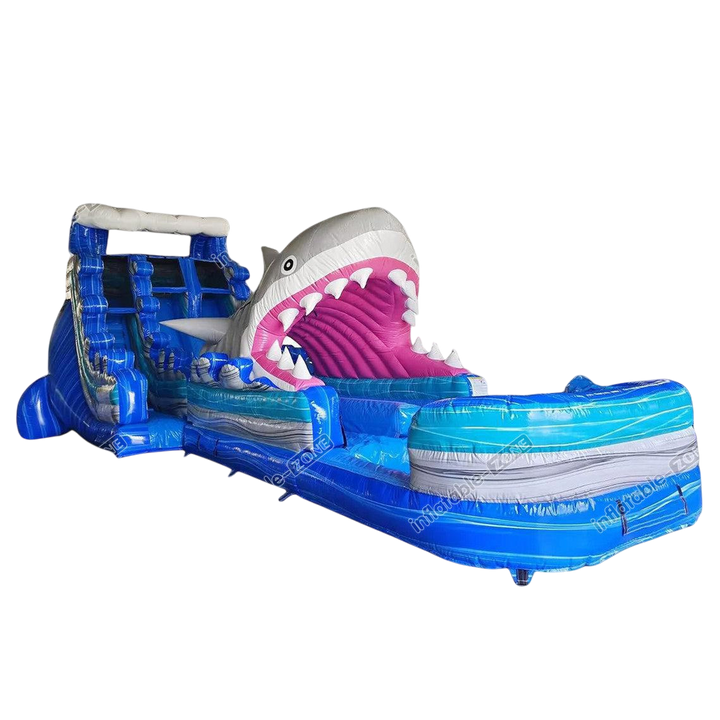 Giant Shark Inflatable Water Slide - Commercial Grade Party Slide