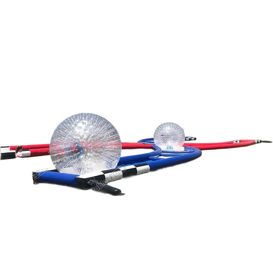 a pair of crystal balls sitting on top of a red wire