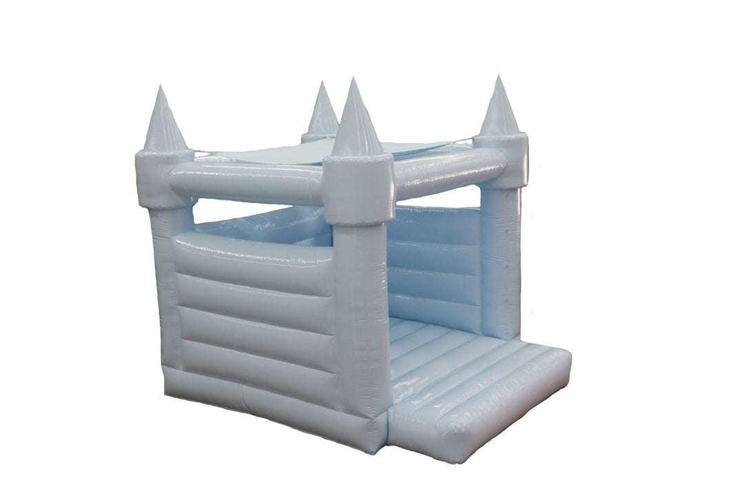 Pastel Blue Wedding Bounce House