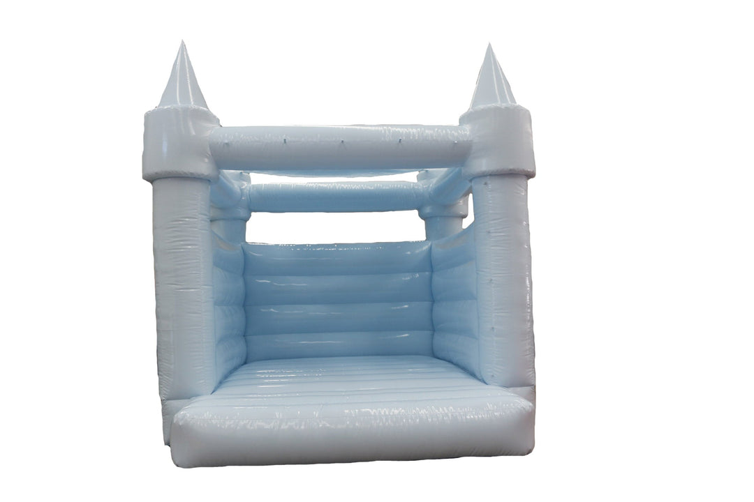 Pastel Blue Wedding Bounce House