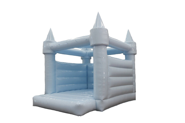 Pastel Blue Wedding Bounce House