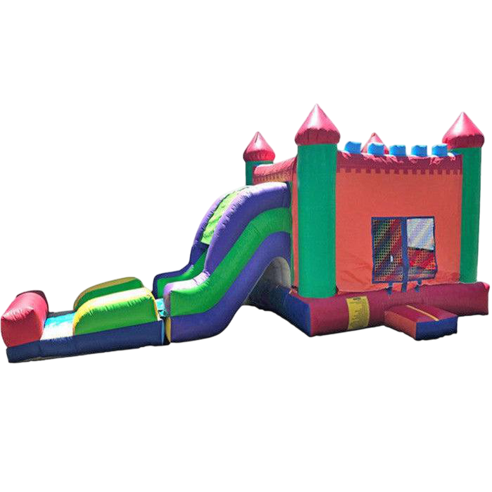 Rainbow Inflatable Bounce Castle - Commercial Jumpers for Kids