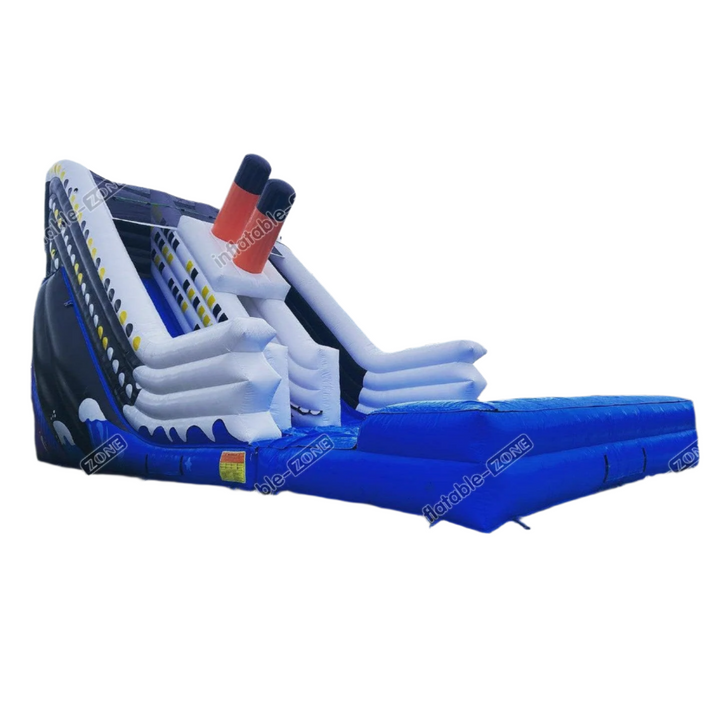 Titanic Inflatable Dual (18') Water Slide with Pool