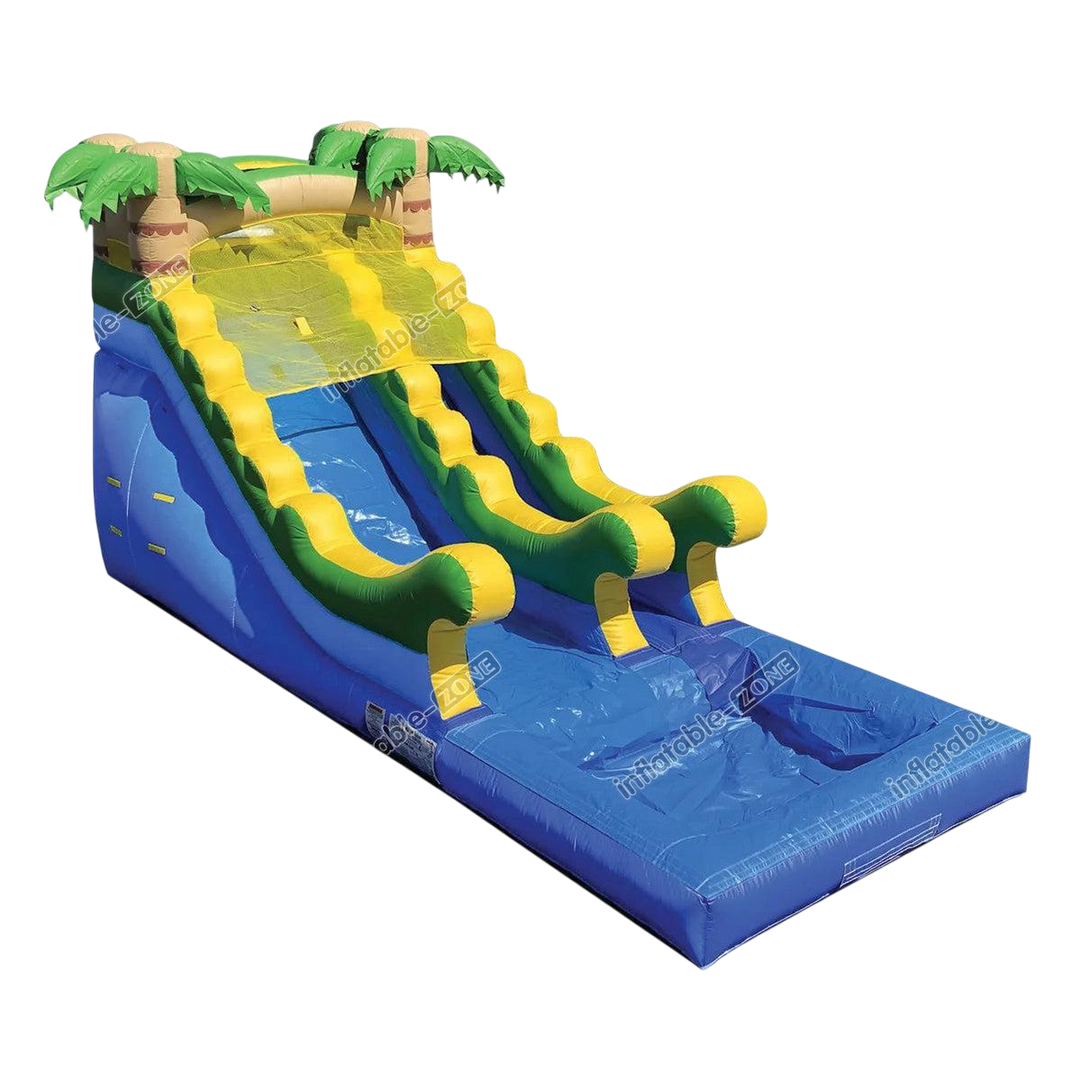 Tropical Inflatable (16') Water Slide