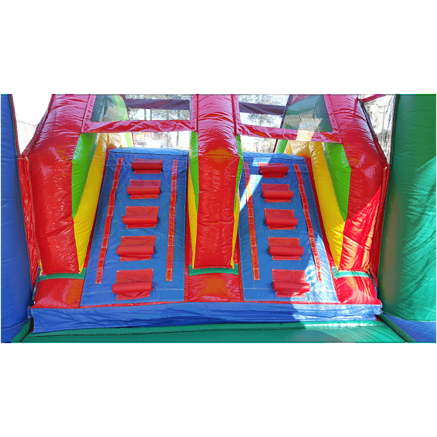 Double Lanes Inflatable Water Slide Bounce House - Durable Fun Jumpy Castle