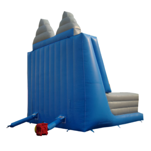 Inflatable Rock Climbing Wall - Blue and Gray Outdoor Activity Fun