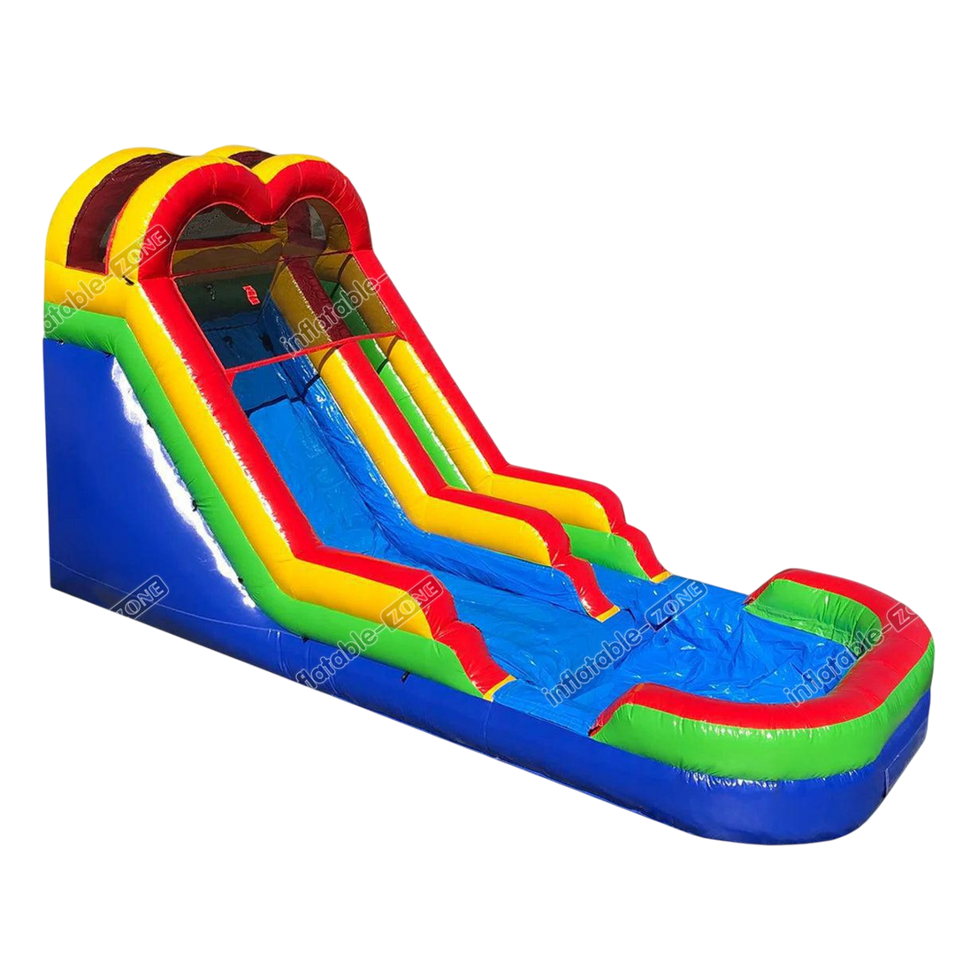 Multicolor Inflatable Water Slide - Blow Up Splash Pool for Parties