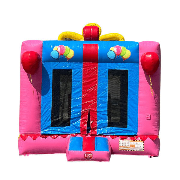 Pink Gift Box Bouncer (No Blower)