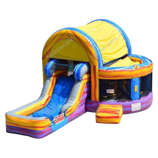 Large Bounce House Slide Combo - Inflatable Water Park for IndoorOutdoor Fun