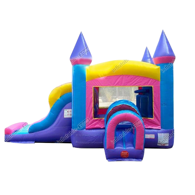 Inflatable Bounce House with Slide - Mini Bouncy Castle for Parties