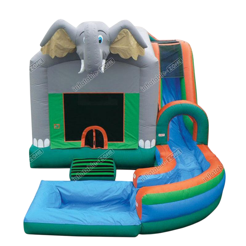 Jungle Water Slide Bounce House - Inflatable Party Combo