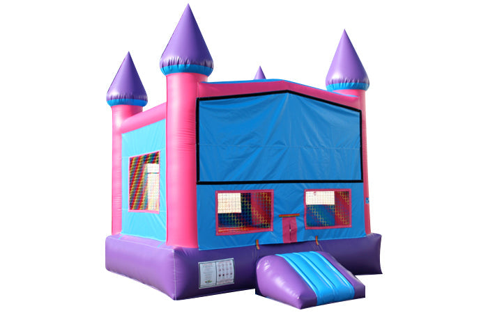 Pink Module Castle Inflatable Jumper - Commercial-Grade, Wholesale Supplier, 13 ft