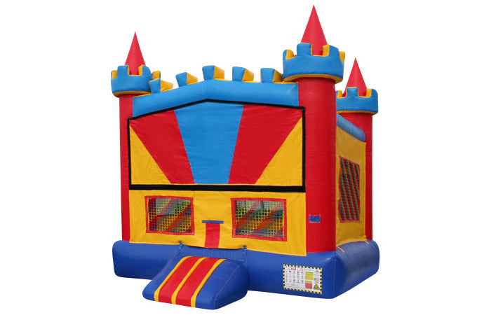 Rainbow Castle Inflatable Bounce House - Commercial-Grade, Wholesale Supplier, 13 ft