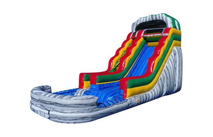 Vibrant Splash Inflatable Water Slide - 17 FT