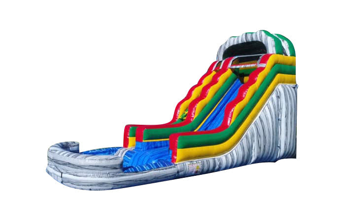 Vibrant Splash Inflatable Water Slide - 17 FT