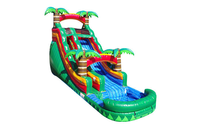 Emerald Fire Inflatable Water Slide - 18 FT