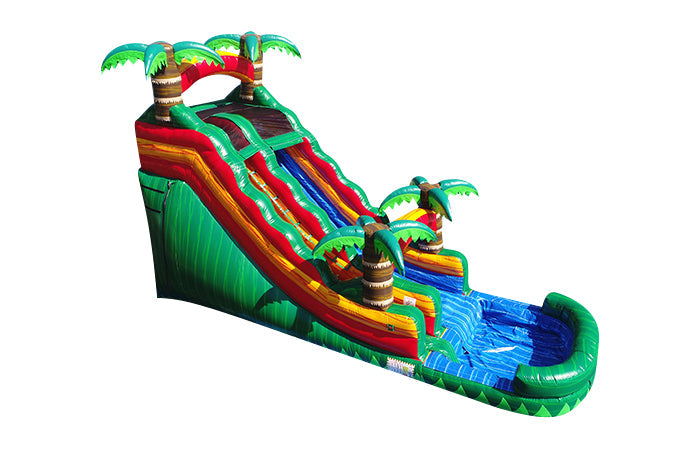 Emerald Fire Inflatable Water Slide - 18 FT