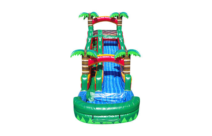 Emerald Fire Inflatable Water Slide - 18 FT