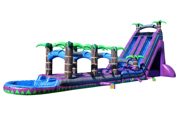 27ft Purple Lightning Water Slide