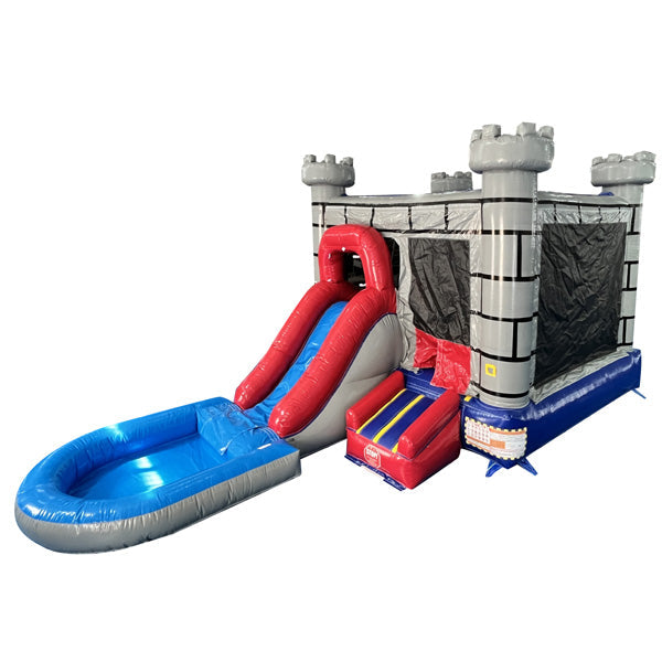 Gray Castle Combo with Removable Pool (No Blower)