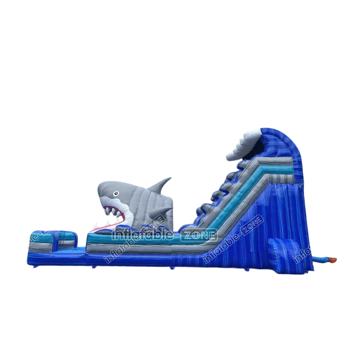 Giant Shark Inflatable Water Slide - Commercial Grade Party Slide