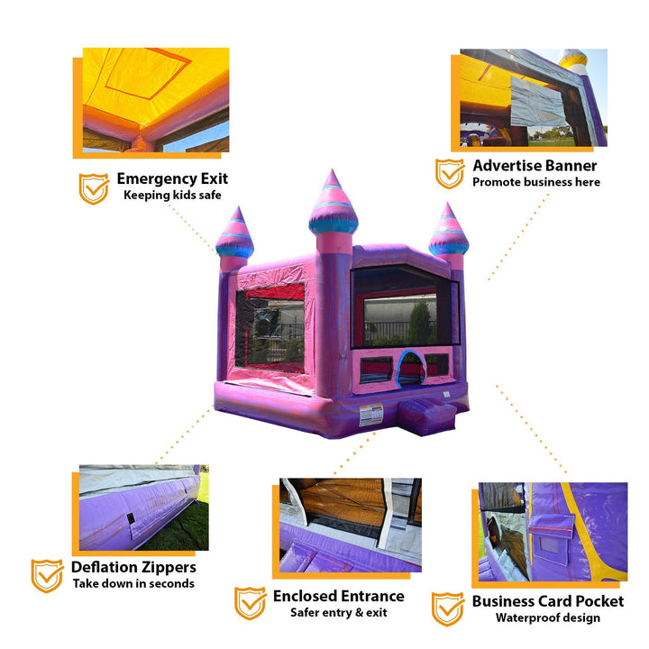 PURPLISH 13' X 13' BOUNCE HOUSE