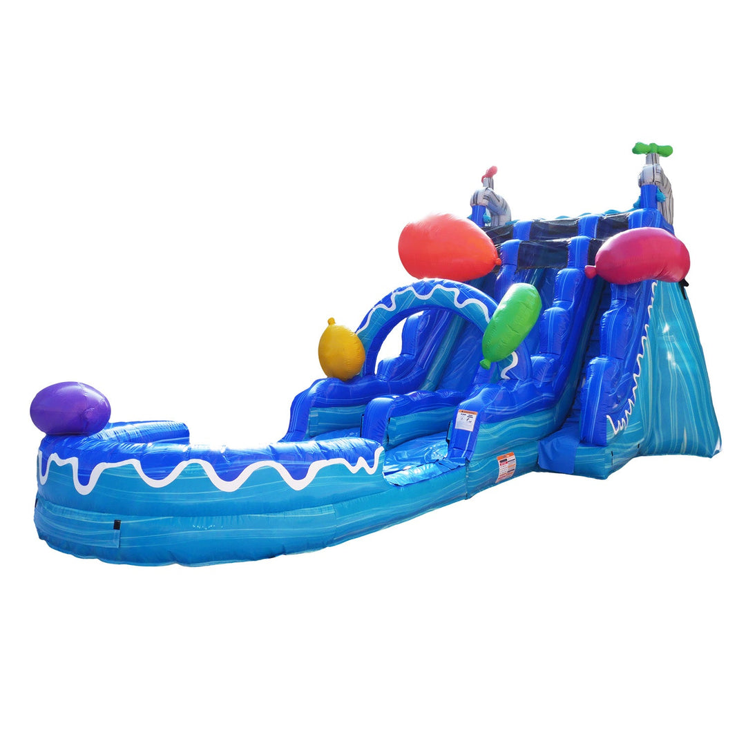 WATER BALLOONS 20 FT DUAL LANE SLIDE