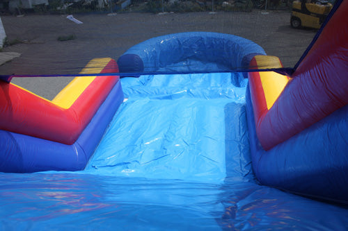12'H Dual Lane Slide With Removable Pool
