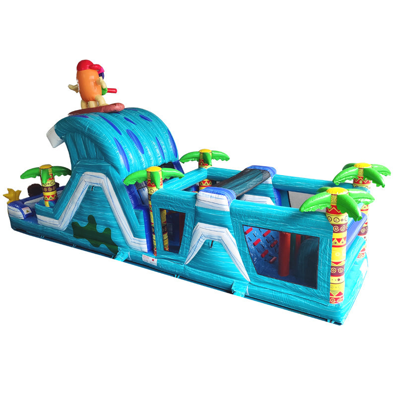 45'L Tiki Obstacle Course Wet n Dry