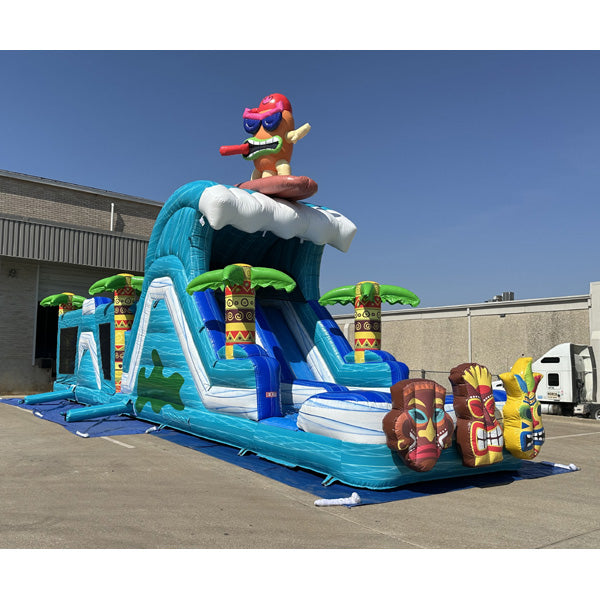45'L Tiki Obstacle Course Wet n Dry