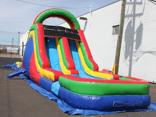 12'H 2-Lane Slide Green