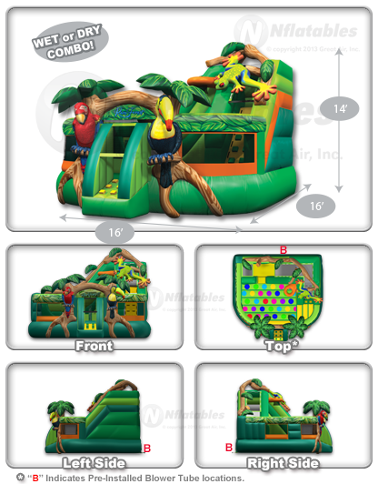 Rainforest KidZone™ Wet/Dry Combo