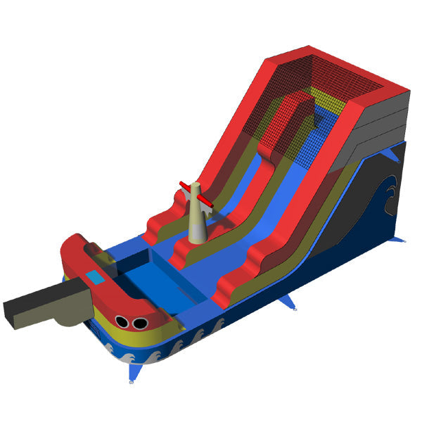 Pirate Ship Water Slide Without Blower and Stakes (Clearance Sale)