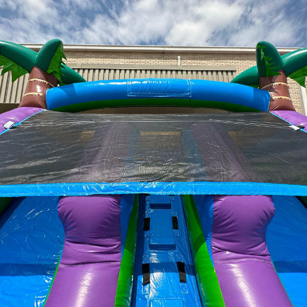 13'H Dual Lane Purple Water Slide